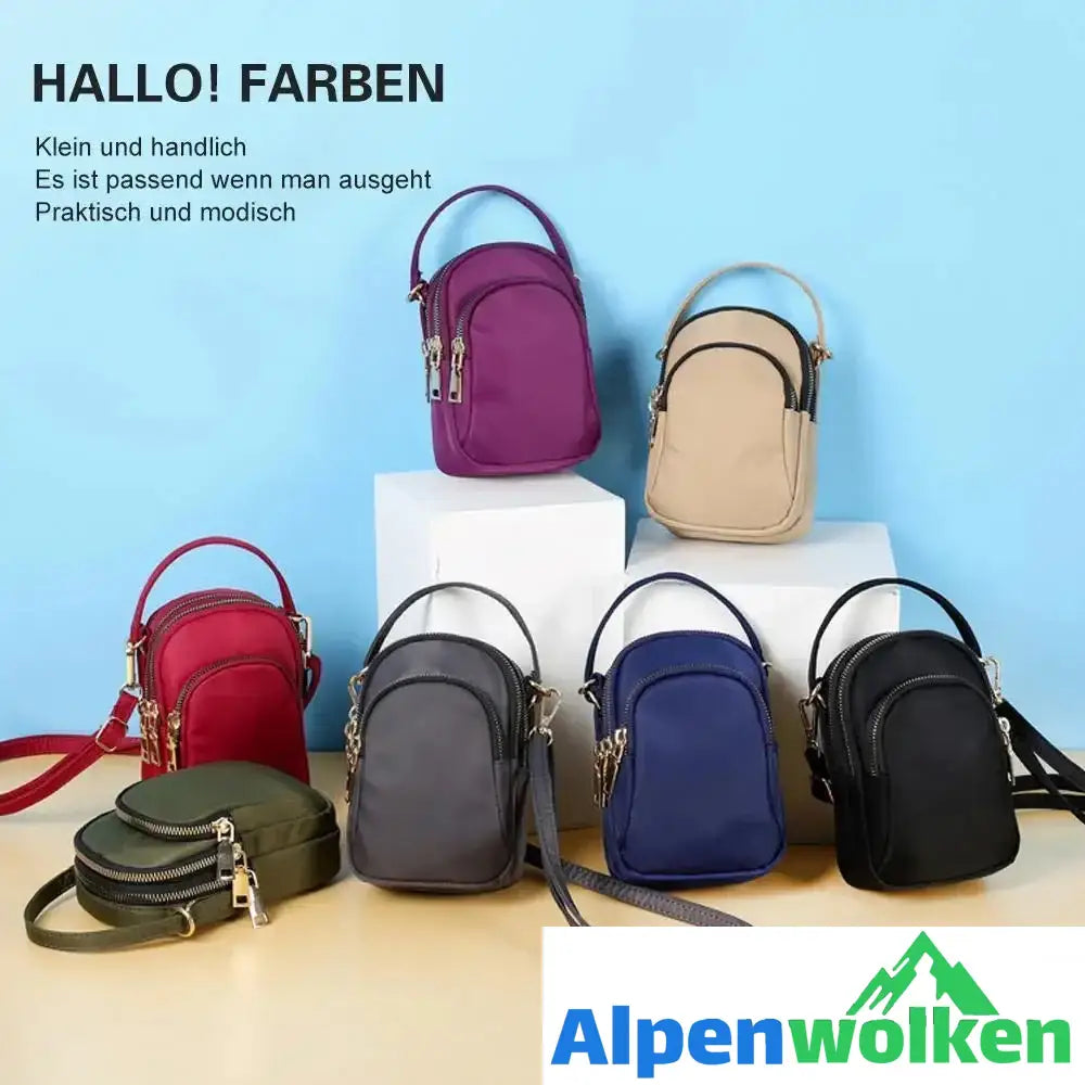 Alpenwolken - Kleine farbige Schultertasche für Frauen