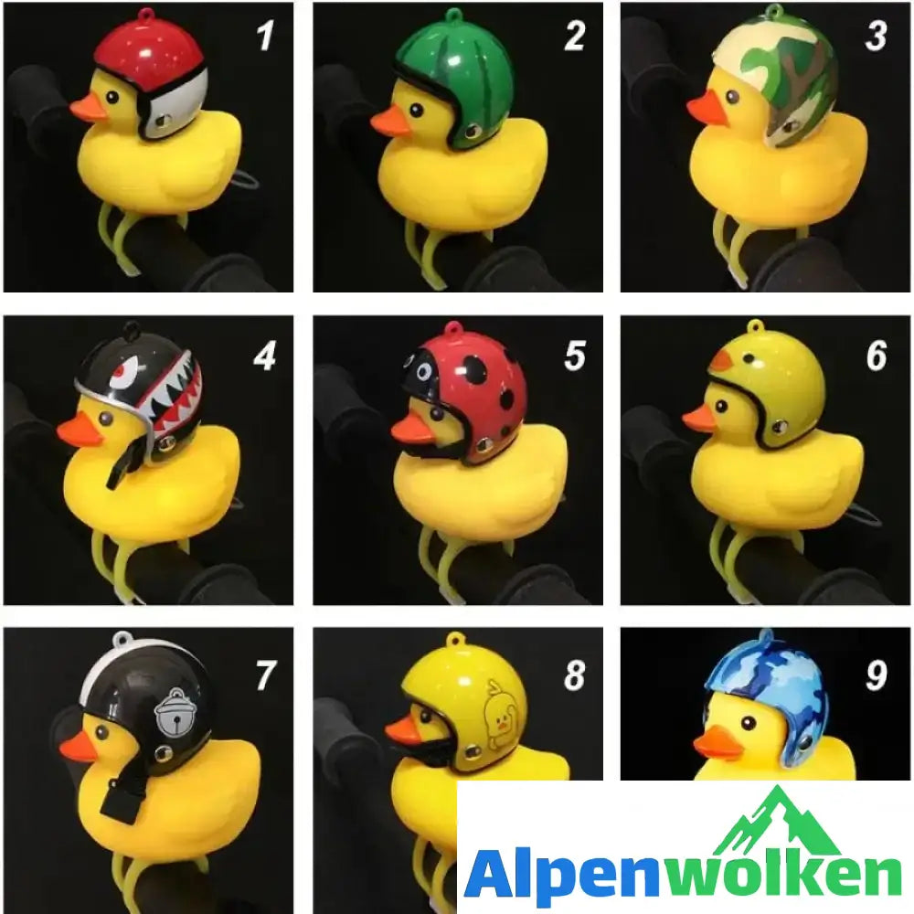 Alpenwolken - Kleine gelbe Enten Fahrradglocke