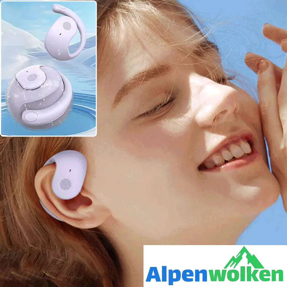 Alpenwolken - Kleine kokosnusskugelförmige Bluetooth-Kopfhörer