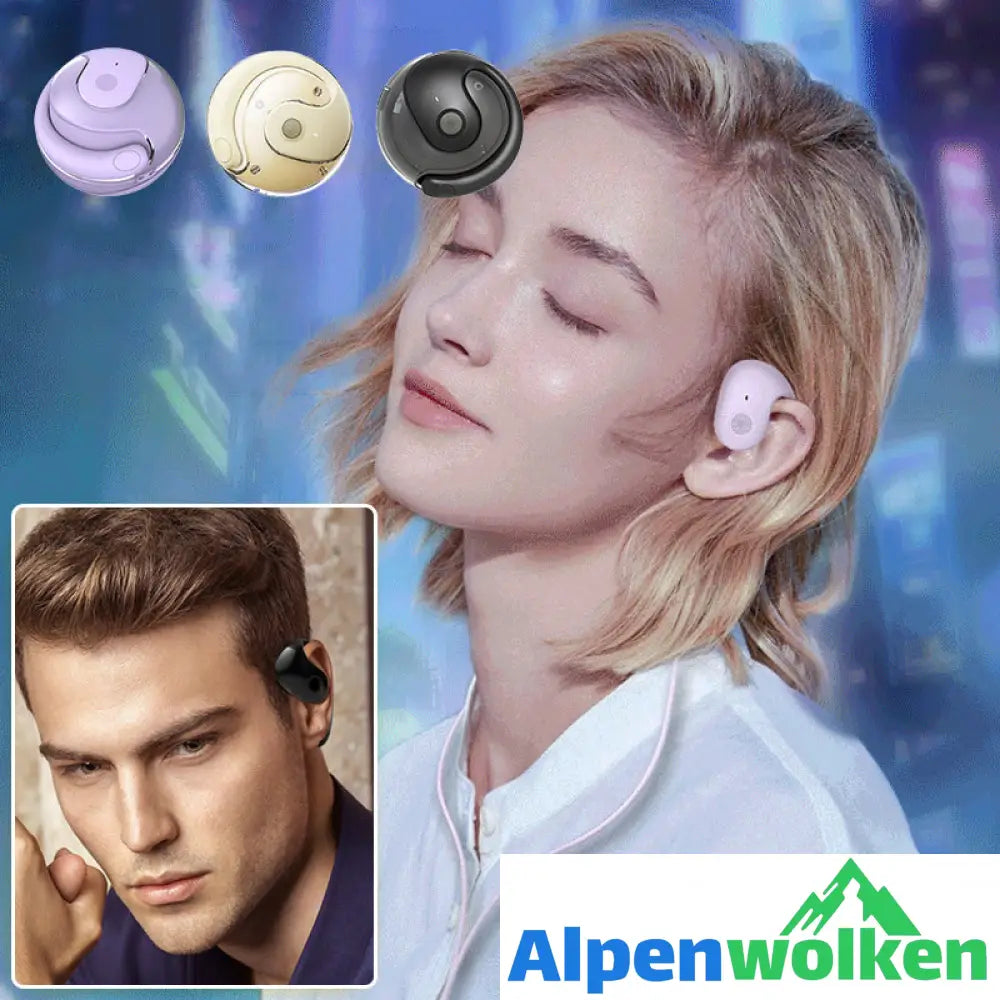 Alpenwolken - Kleine kokosnusskugelförmige Bluetooth-Kopfhörer