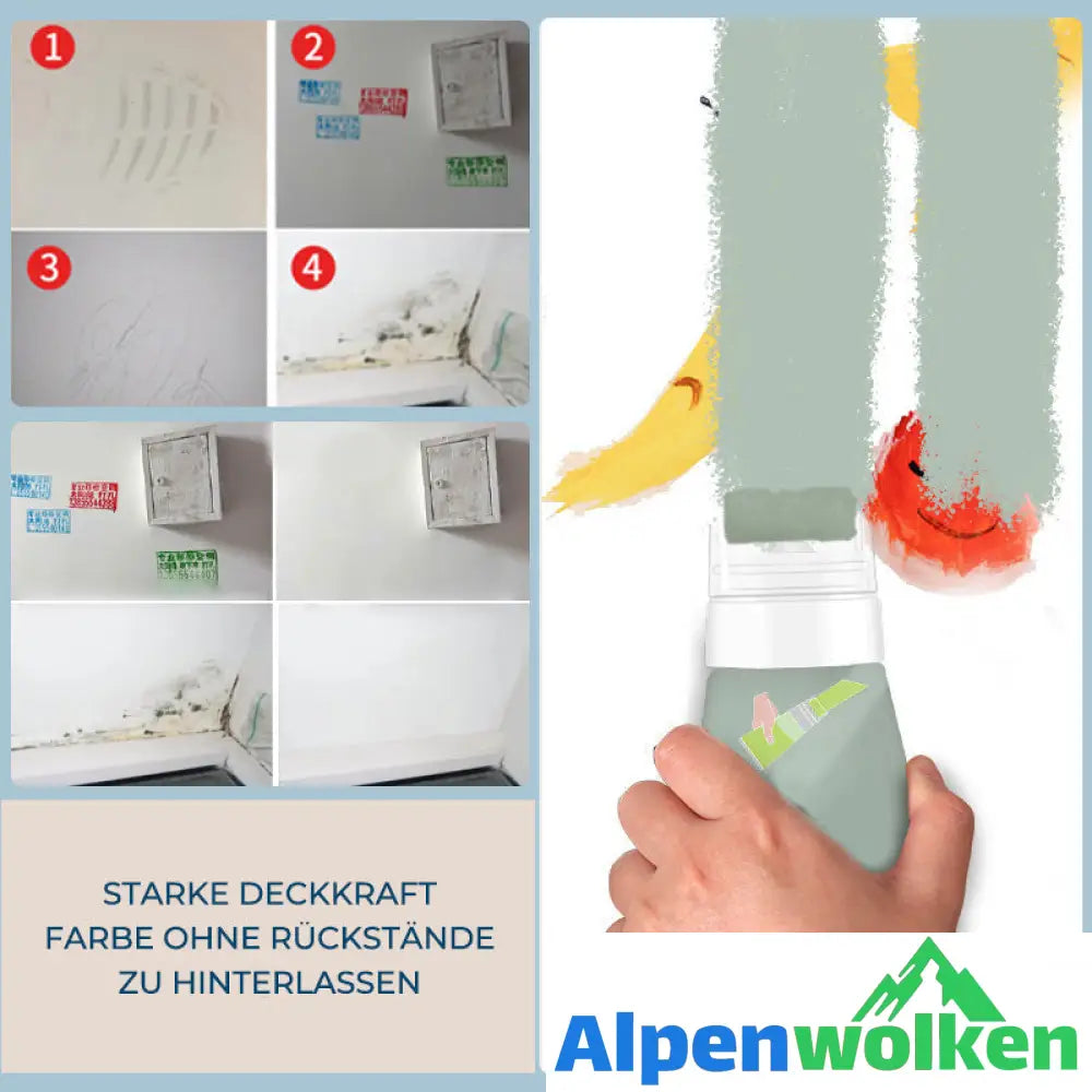 Alpenwolken - Kleine rollende Latexfarbe für die Wand