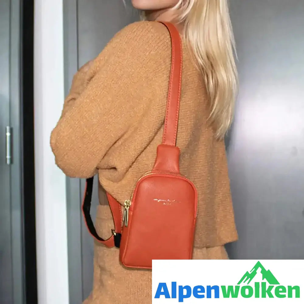 Alpenwolken - Kleine Umhängetasche Brusttasche für Damen