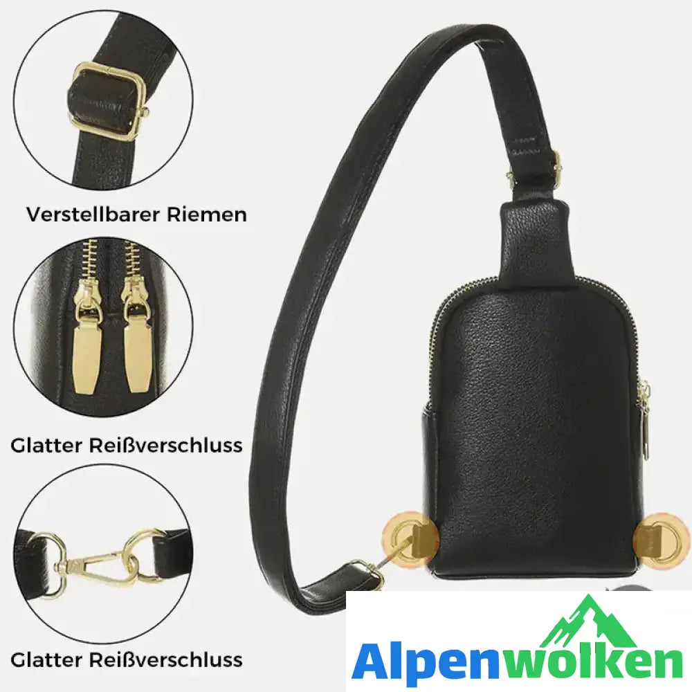 Alpenwolken - Kleine Umhängetasche Brusttasche für Damen