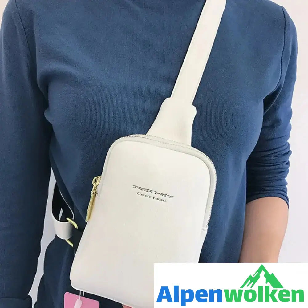 Alpenwolken - Kleine Umhängetasche Brusttasche für Damen