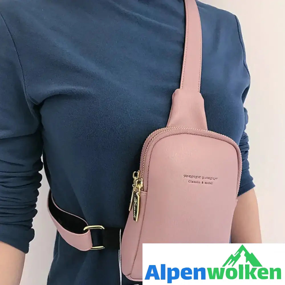 Alpenwolken - Kleine Umhängetasche Brusttasche für Damen