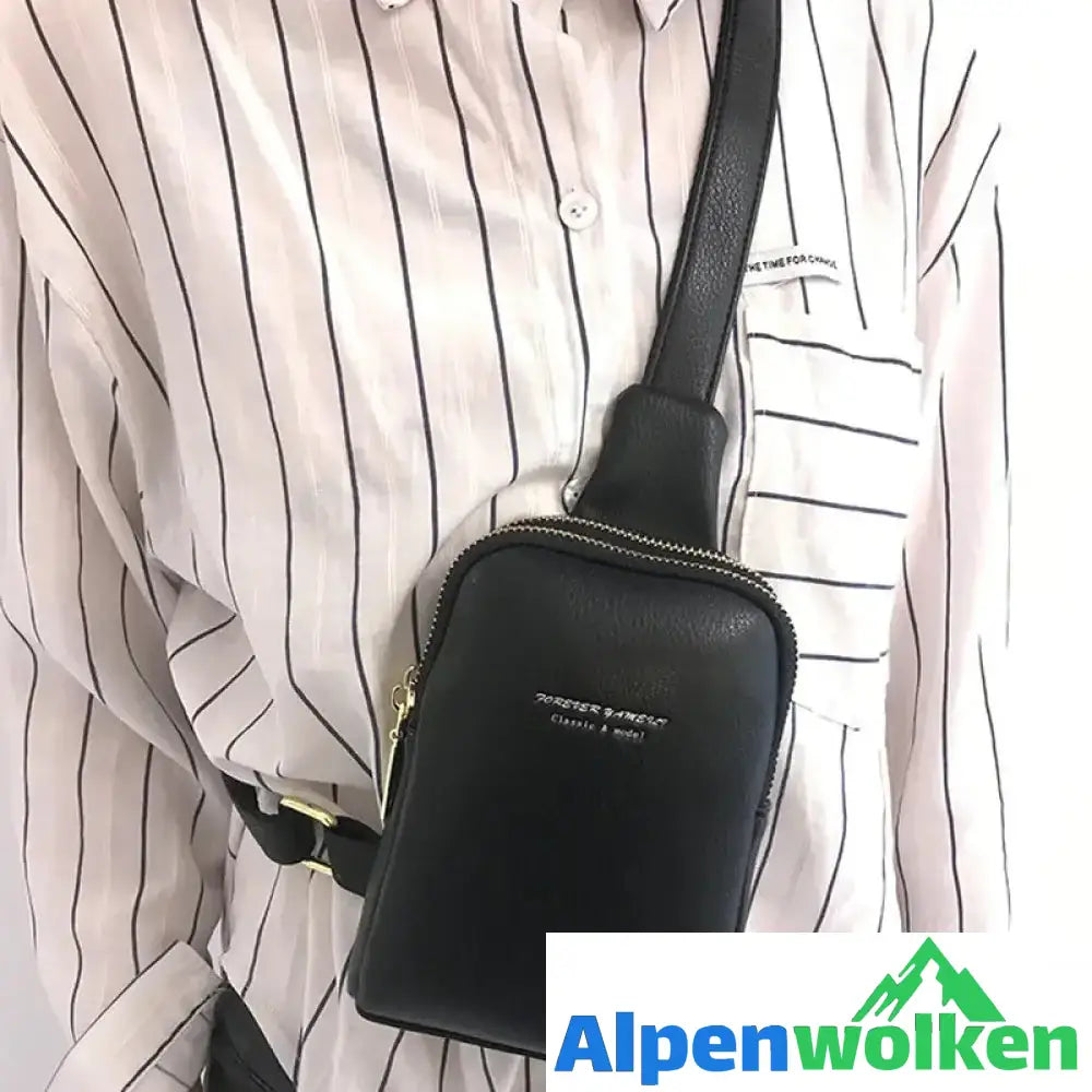 Alpenwolken - Kleine Umhängetasche Brusttasche für Damen