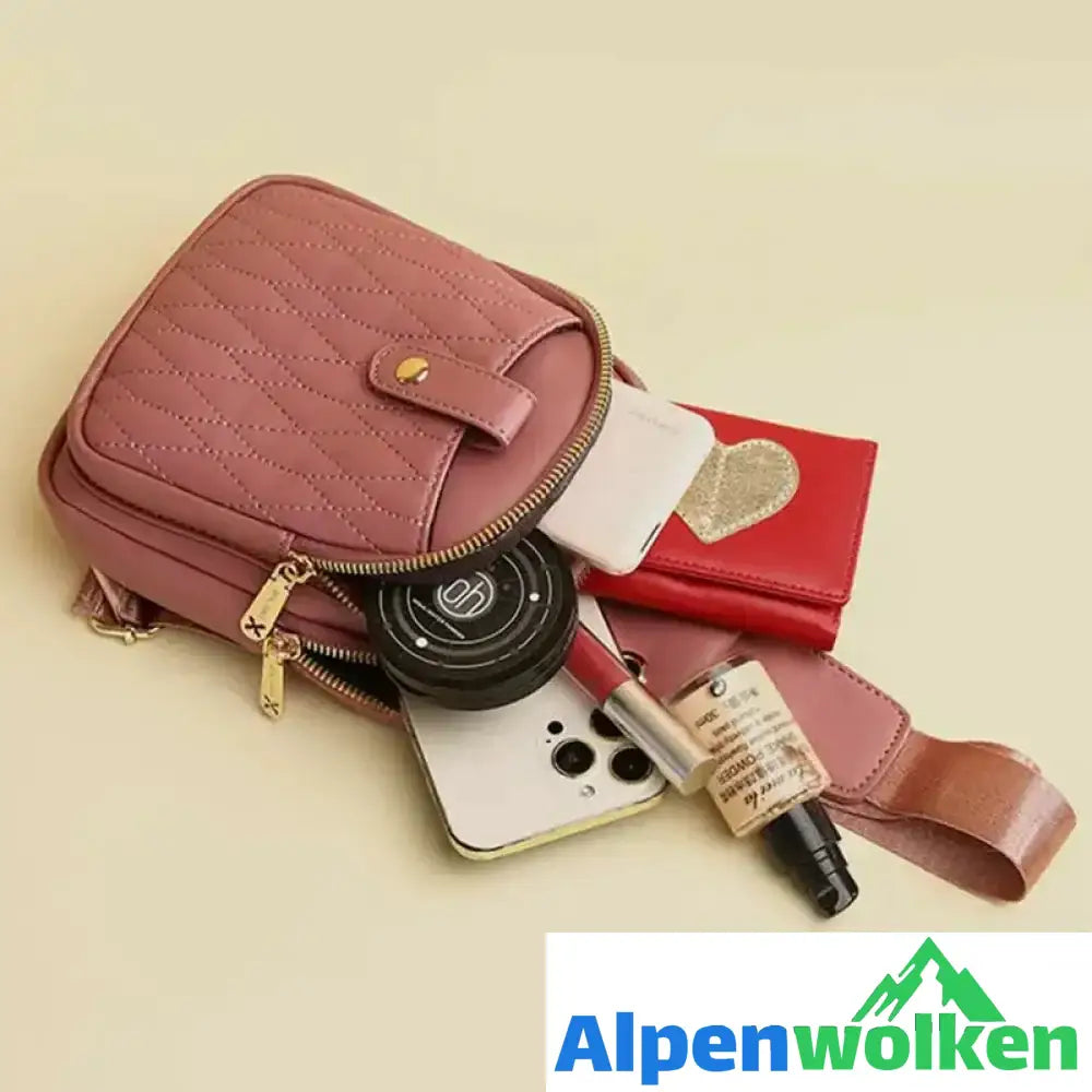 Alpenwolken - Kleiner Sling-Rucksack für Damen Leder