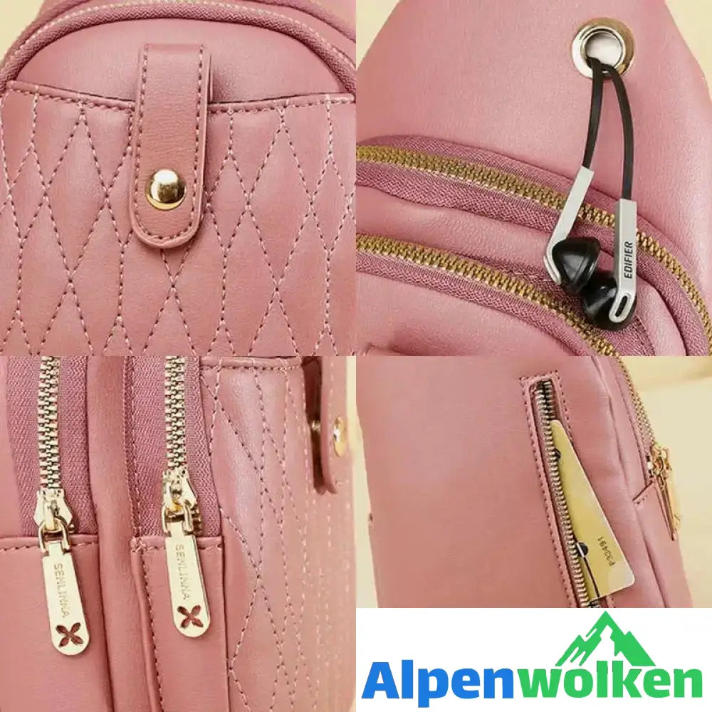 Alpenwolken - Kleiner Sling-Rucksack für Damen Leder