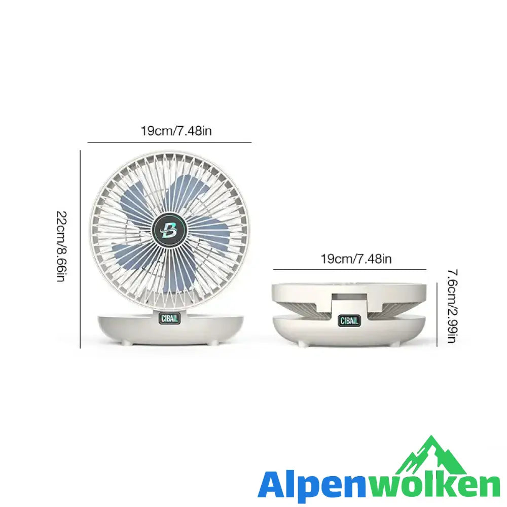 Alpenwolken - Kleiner wandmontierter Ventilator