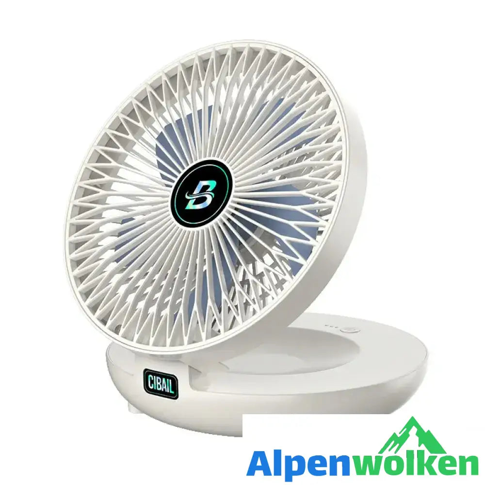 Alpenwolken - Kleiner wandmontierter Ventilator Weiß