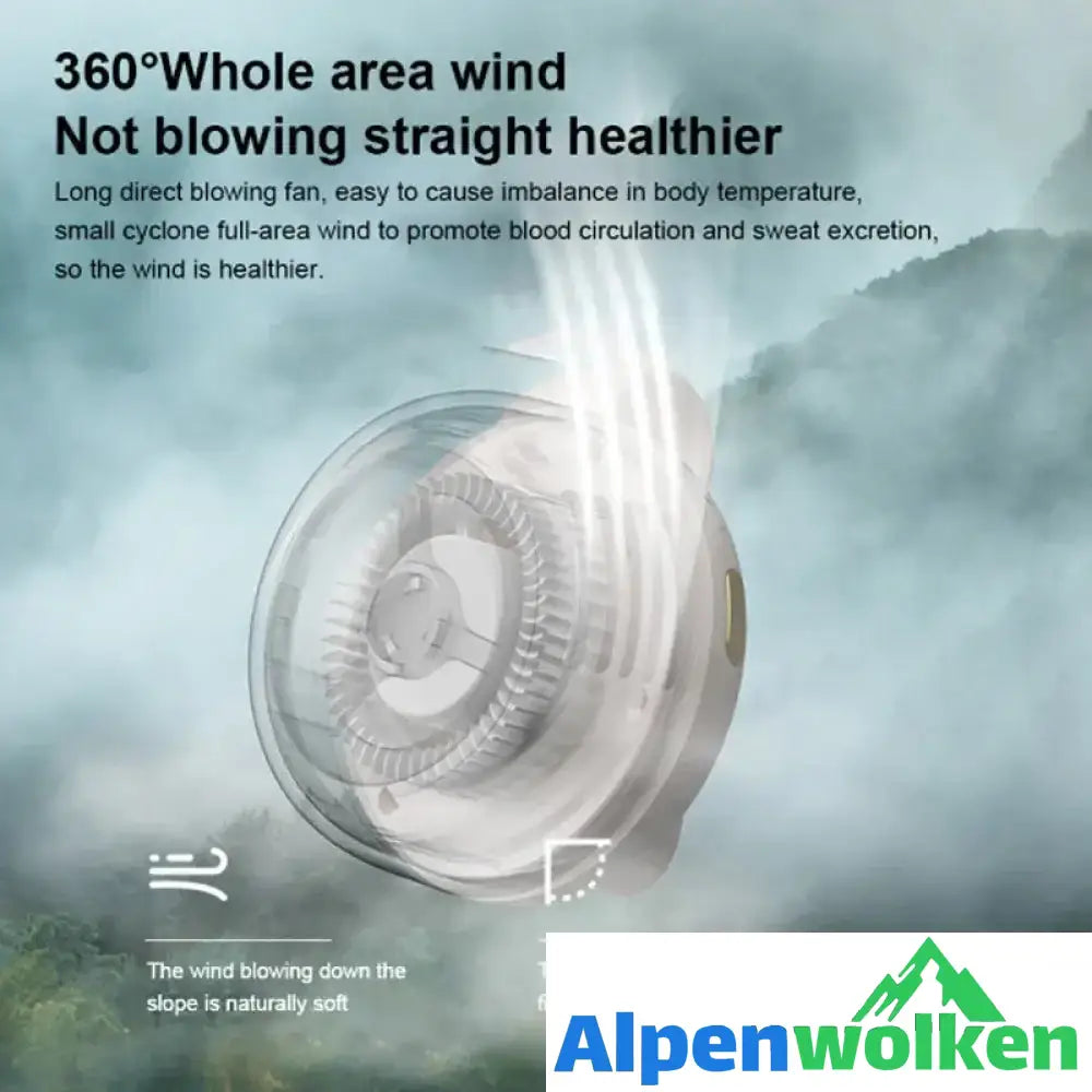 Alpenwolken - Kleiner Wirbelwind-Clip-Taille-Nackenfächer