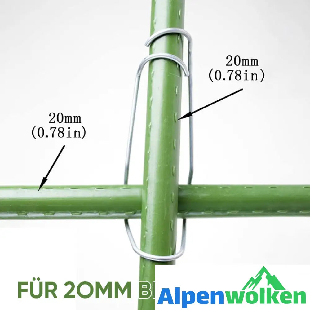 Alpenwolken - Kletternde kunststoffummantelte Stahlrohrverschraubungen