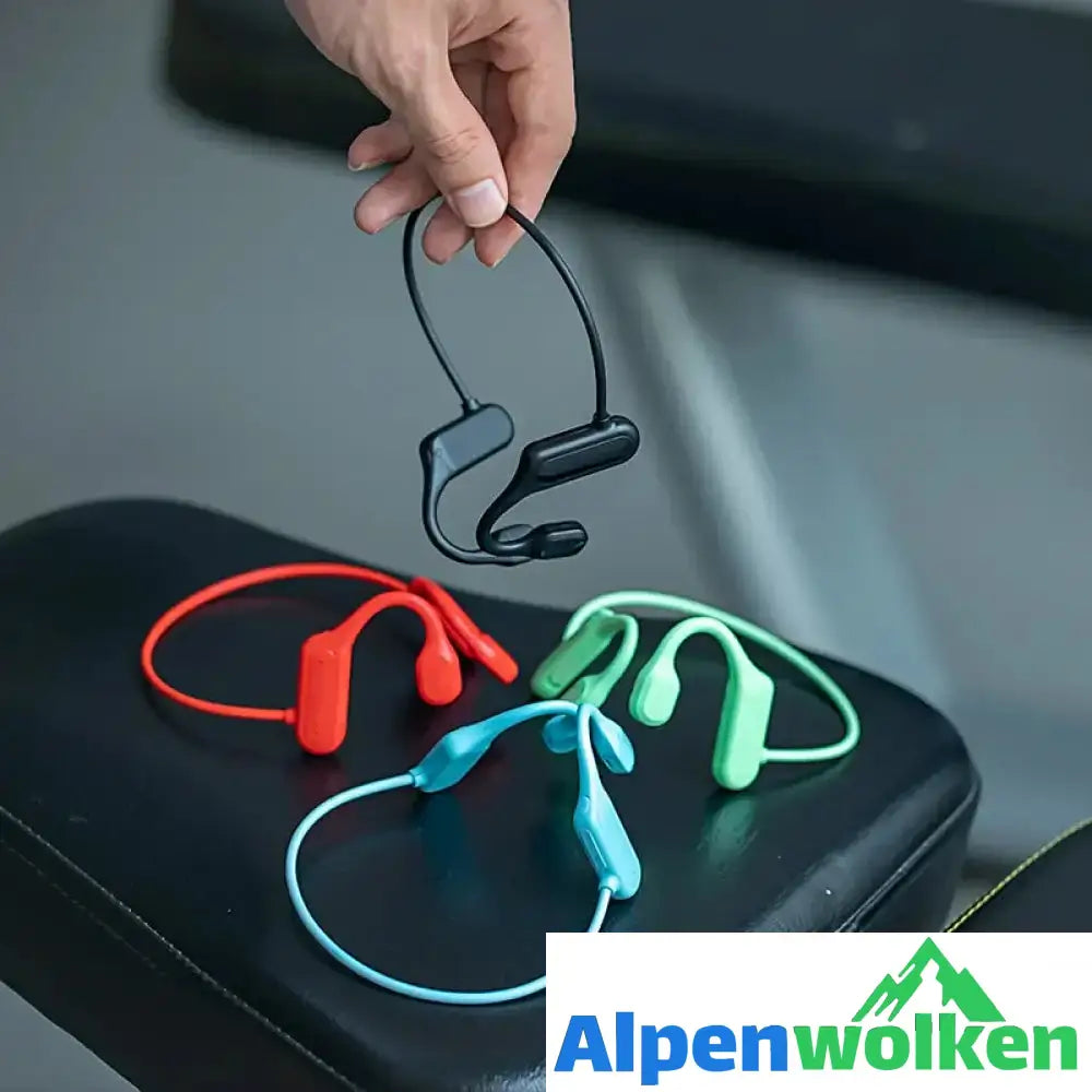 Alpenwolken - Knochenleitungskopfhörer – Wasserdichtes kabelloses Bluetooth-Headset