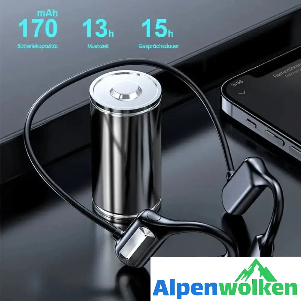 Alpenwolken - Knochenleitungskopfhörer – Wasserdichtes kabelloses Bluetooth-Headset