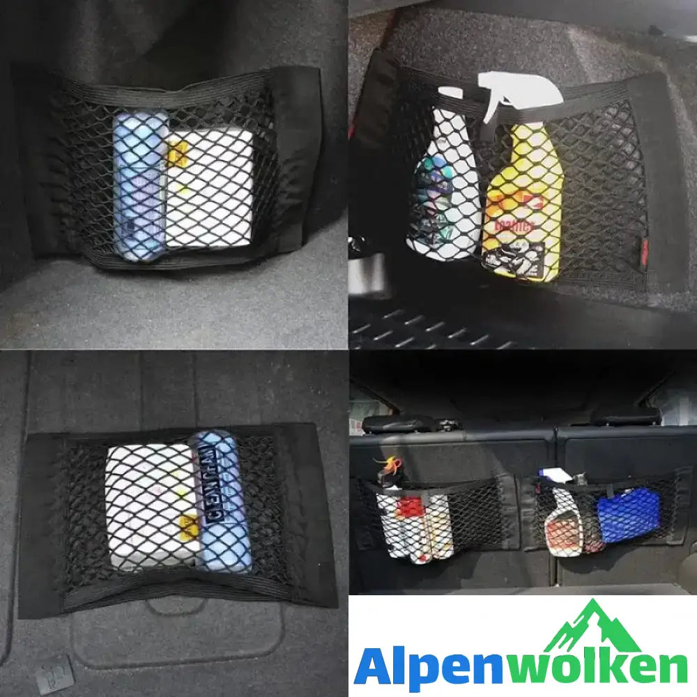 Alpenwolken - Kofferraum Klettverschluss große Netztasche