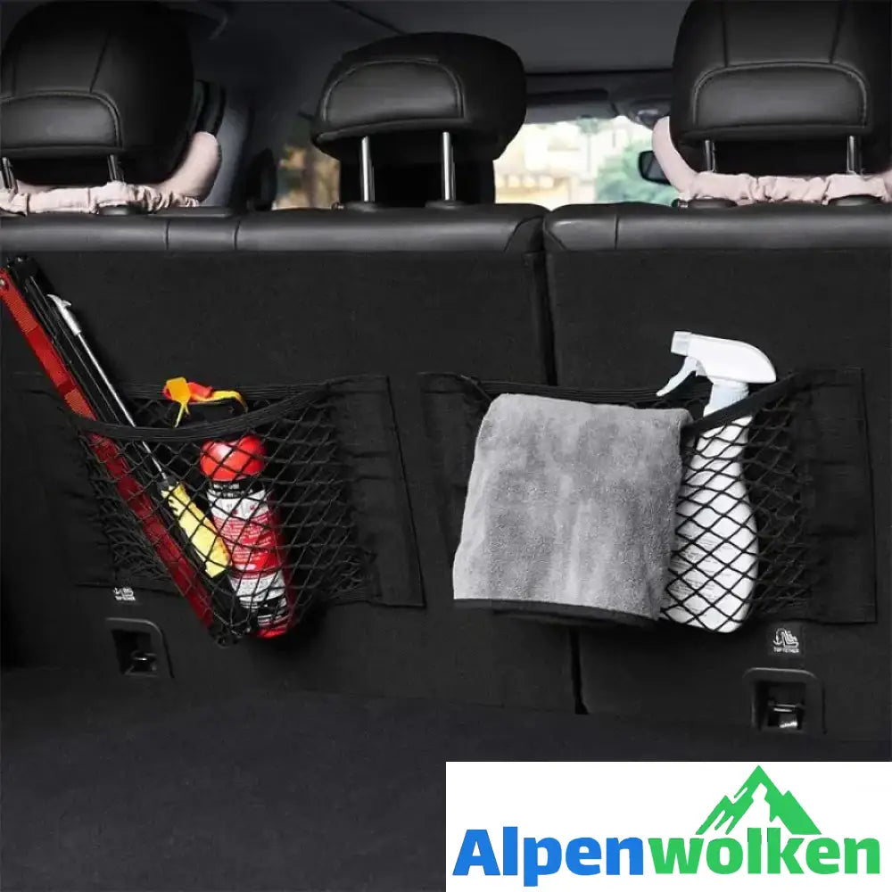 Alpenwolken - Kofferraum Klettverschluss große Netztasche