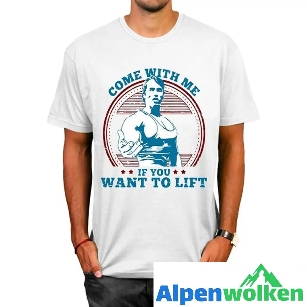 Alpenwolken - "Komm mit mir" Lässiges modisches Fitness-T-Shirt