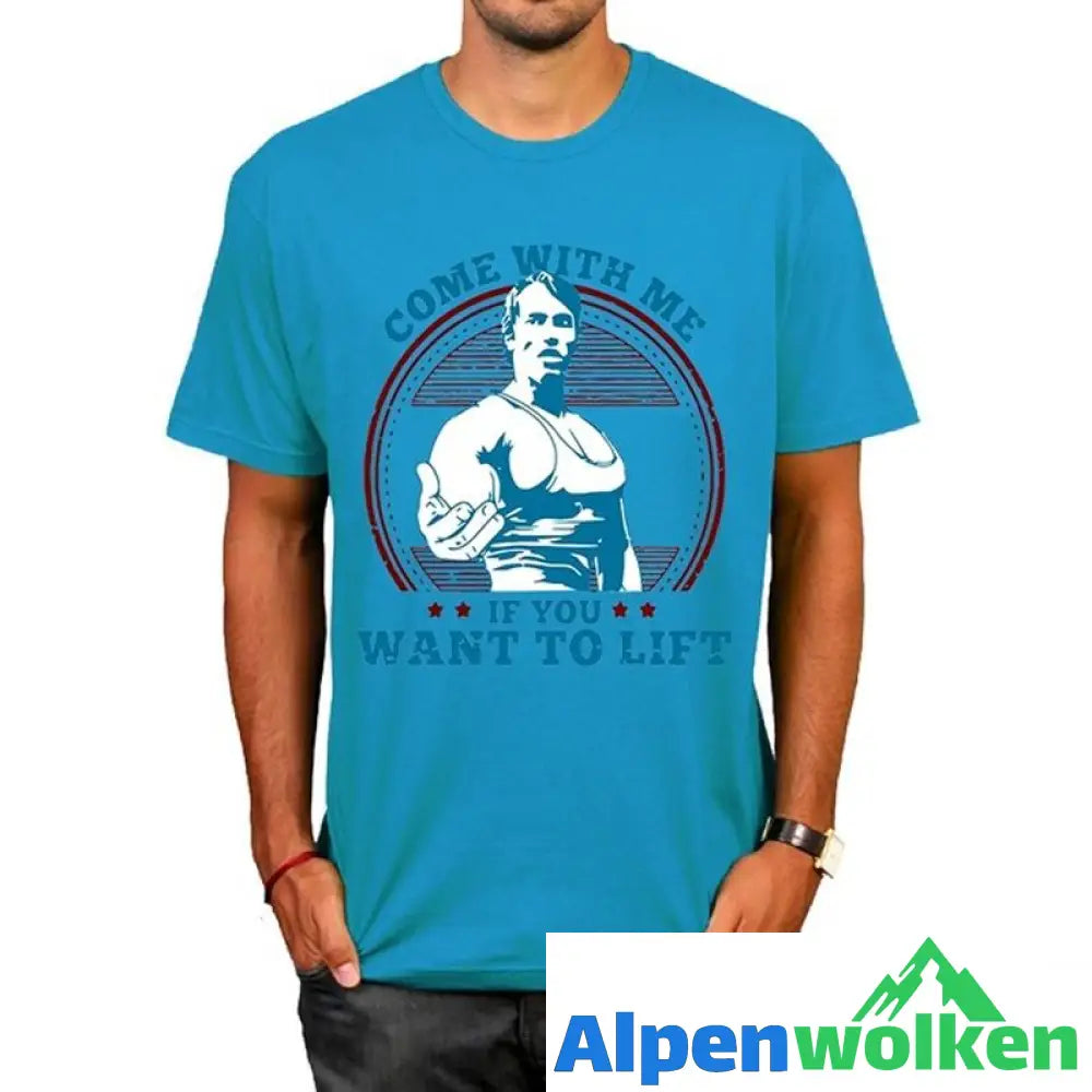 Alpenwolken - "Komm mit mir" Lässiges modisches Fitness-T-Shirt