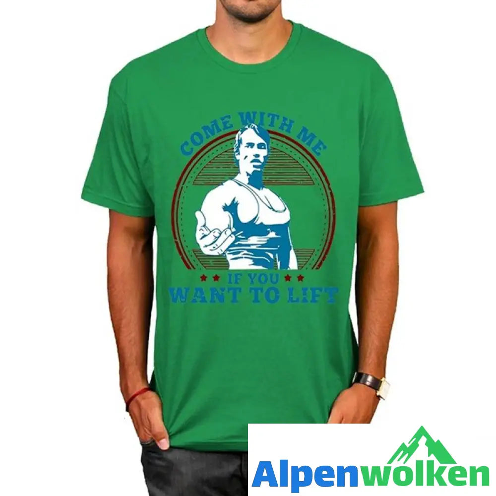 Alpenwolken - "Komm mit mir" Lässiges modisches Fitness-T-Shirt