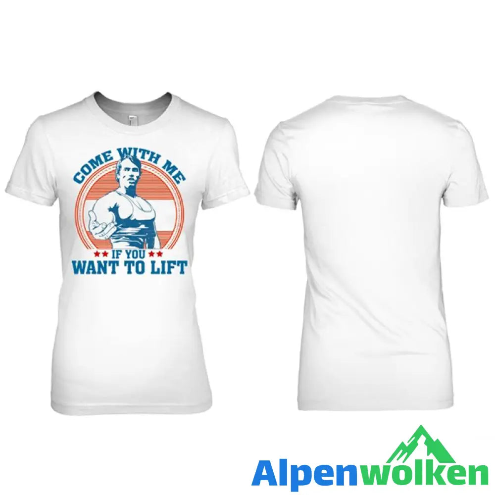 Alpenwolken - "Komm mit mir" Lässiges modisches Fitness-T-Shirt