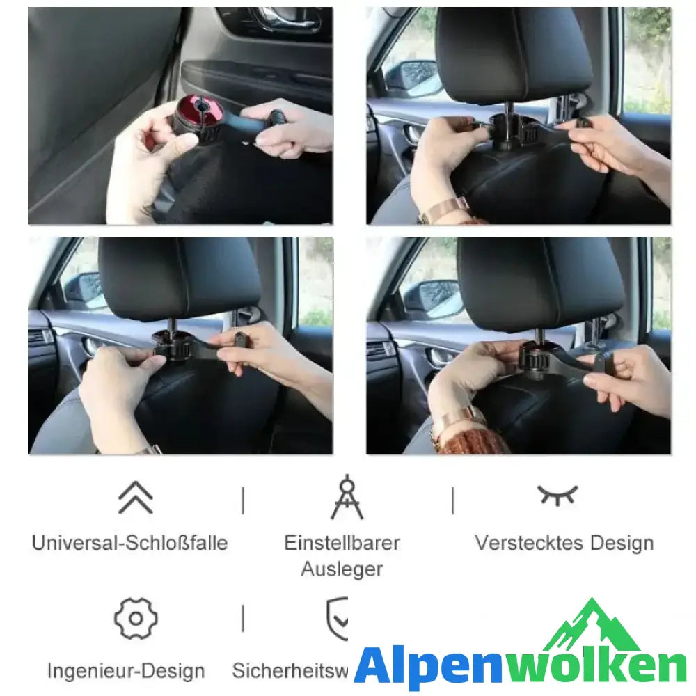 Alpenwolken - Kopfstützenhalterung Auto Haken