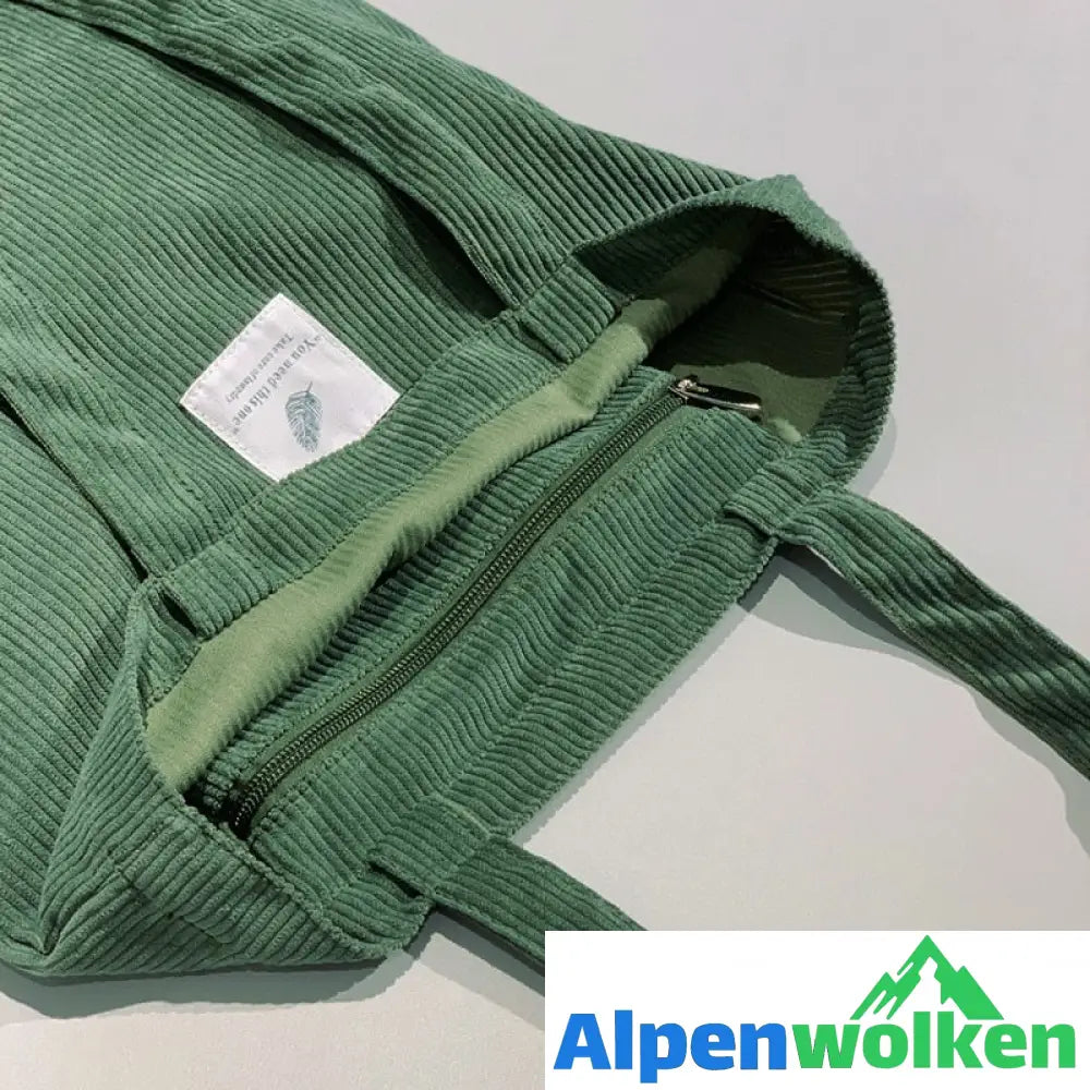 Alpenwolken - Kordsamt-Taschen-Handtaschen für Frauen-Umhängetaschen-weibliche weiche Umweltaufbewahrungs-wiederverwendbare Mädchen-kleine und große Shopper-Taschen-Tasche