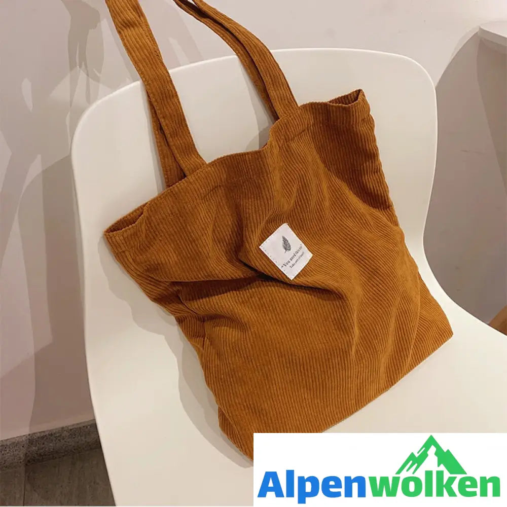 Alpenwolken - Kordsamt-Taschen-Handtaschen für Frauen-Umhängetaschen-weibliche weiche Umweltaufbewahrungs-wiederverwendbare Mädchen-kleine und große Shopper-Taschen-Tasche