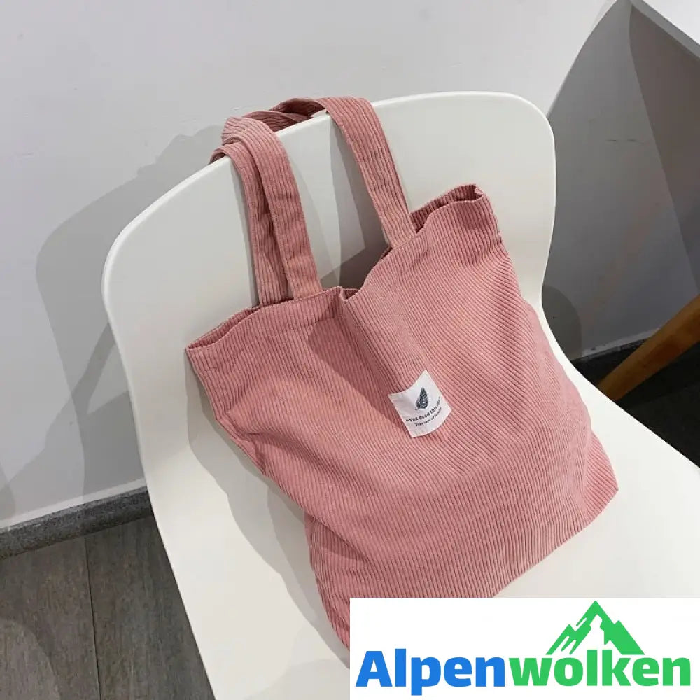 Alpenwolken - Kordsamt-Taschen-Handtaschen für Frauen-Umhängetaschen-weibliche weiche Umweltaufbewahrungs-wiederverwendbare Mädchen-kleine und große Shopper-Taschen-Tasche