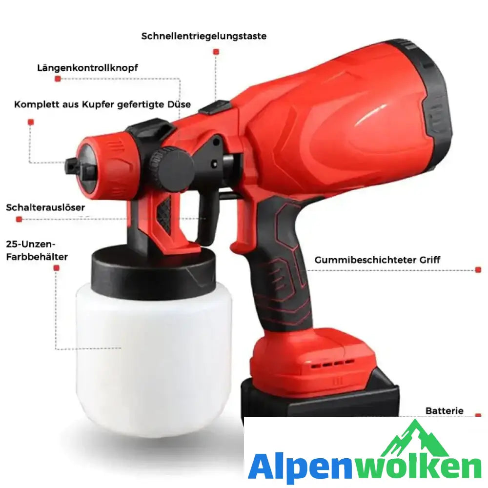 Alpenwolken - (🔥Kostenloser Versand🔥)Tragbare automatische Hochdruck-Farbspritzpistole