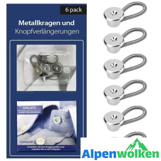 Alpenwolken - Kragenverlängerer aus Aluminium, 6PCs