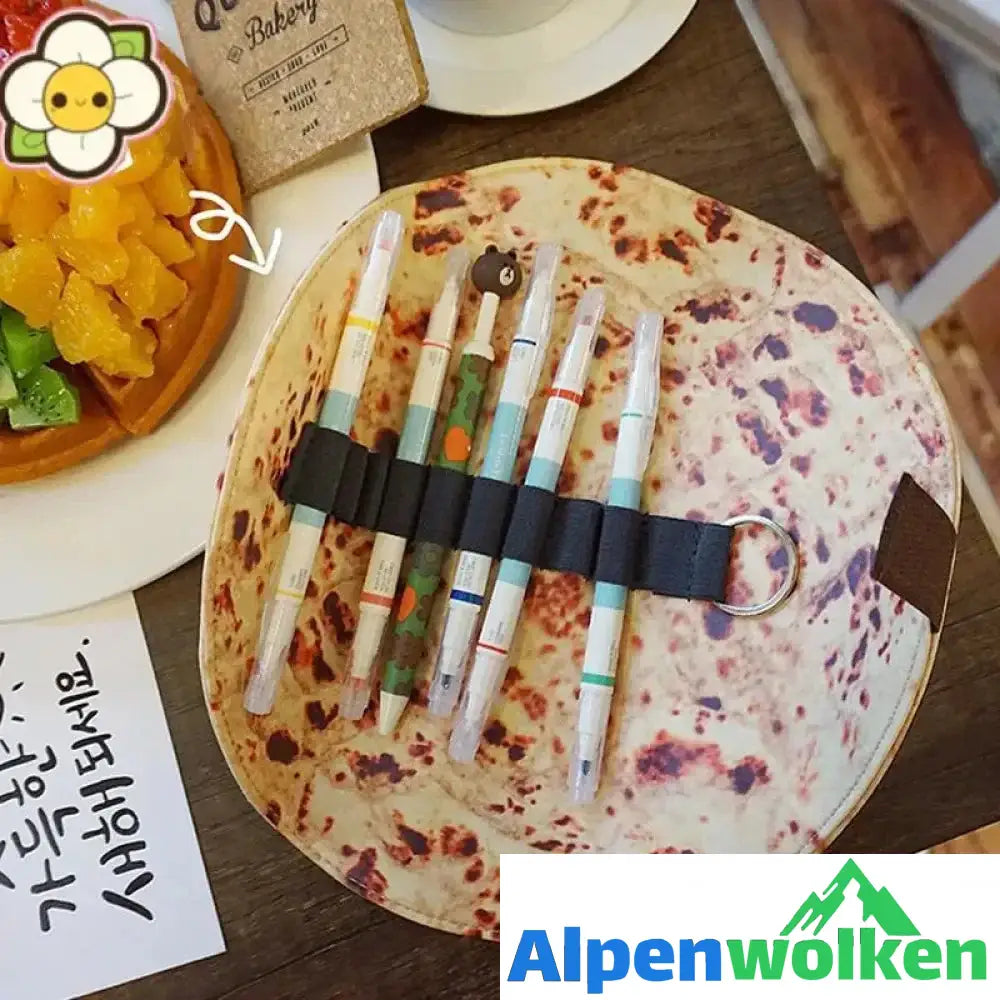 Alpenwolken - Kreaktive Burrito Schreibzeug- Tasche