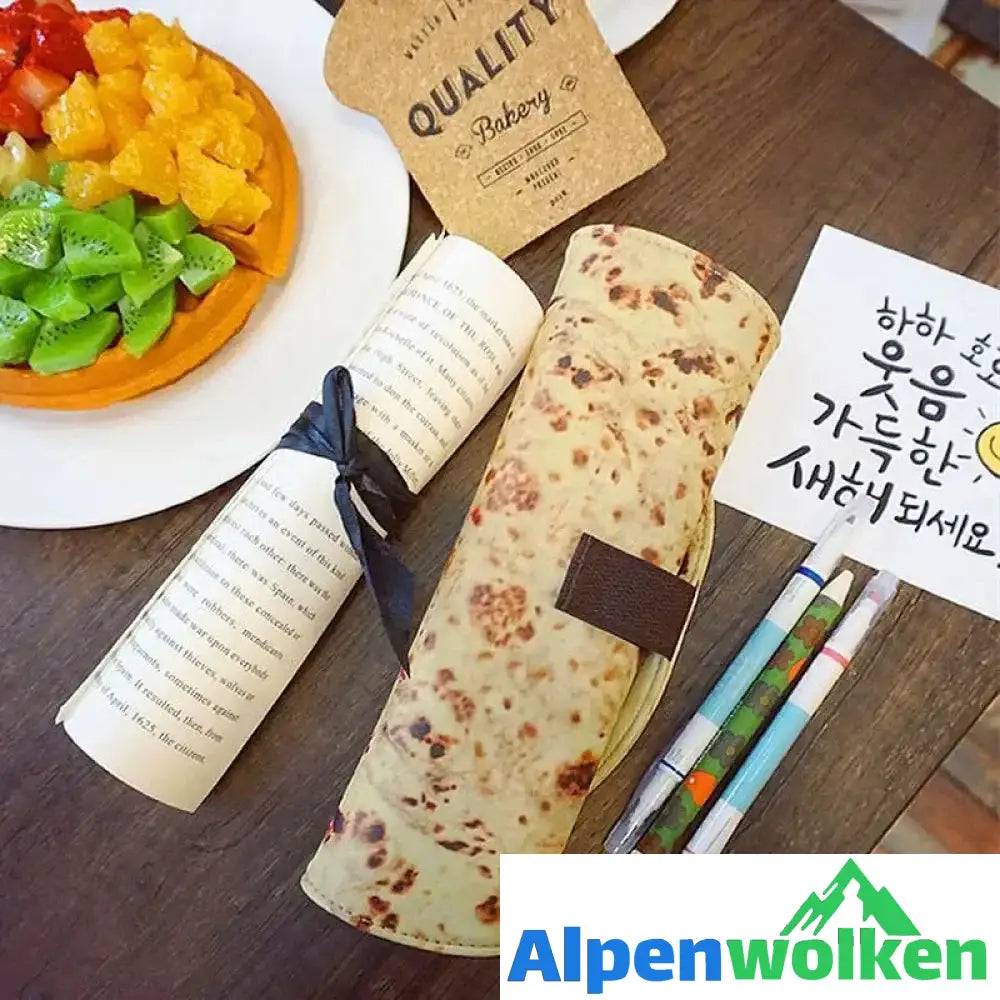 Alpenwolken - Kreaktive Burrito Schreibzeug- Tasche