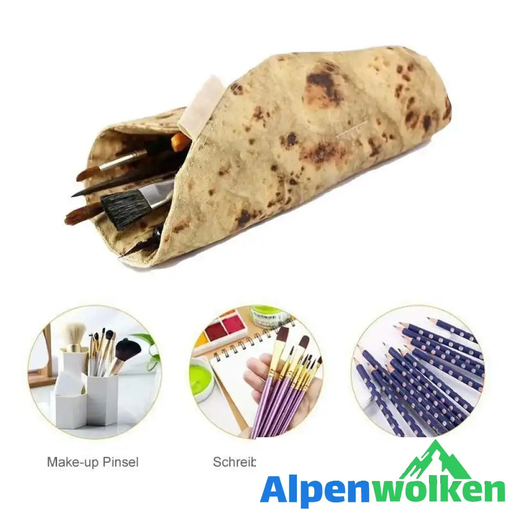 Alpenwolken - Kreaktive Burrito Schreibzeug- Tasche