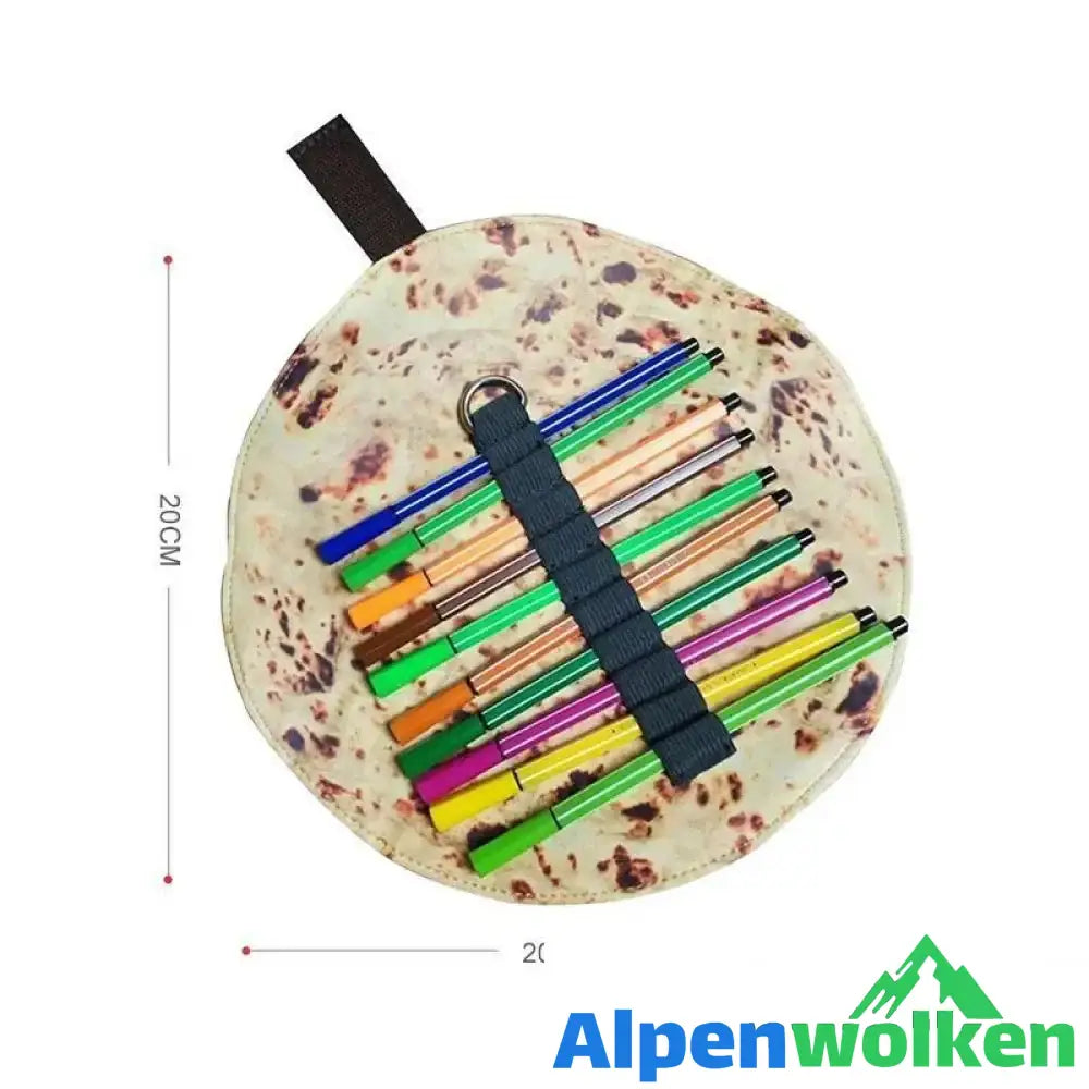 Alpenwolken - Kreaktive Burrito Schreibzeug- Tasche