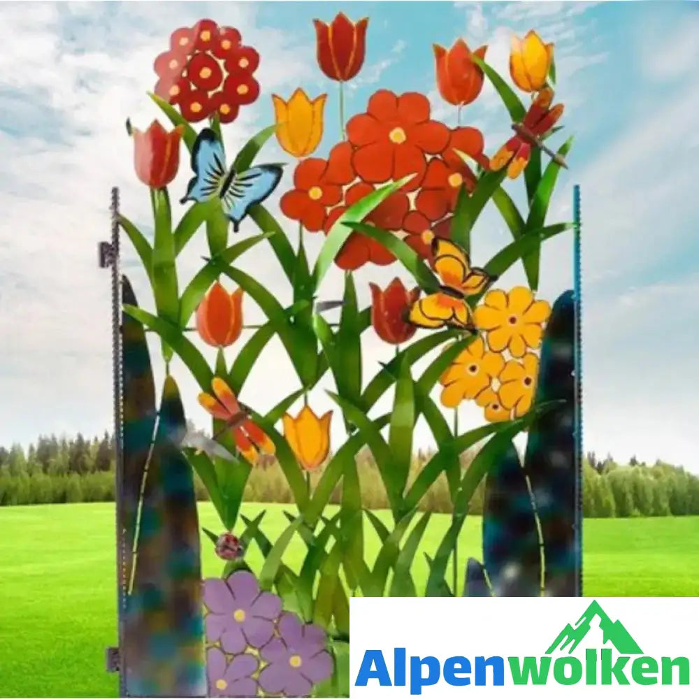 Alpenwolken - Kreative Blumen-Zaundekoration