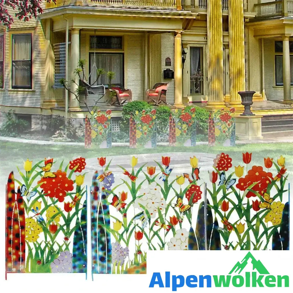 Alpenwolken - Kreative Blumen-Zaundekoration