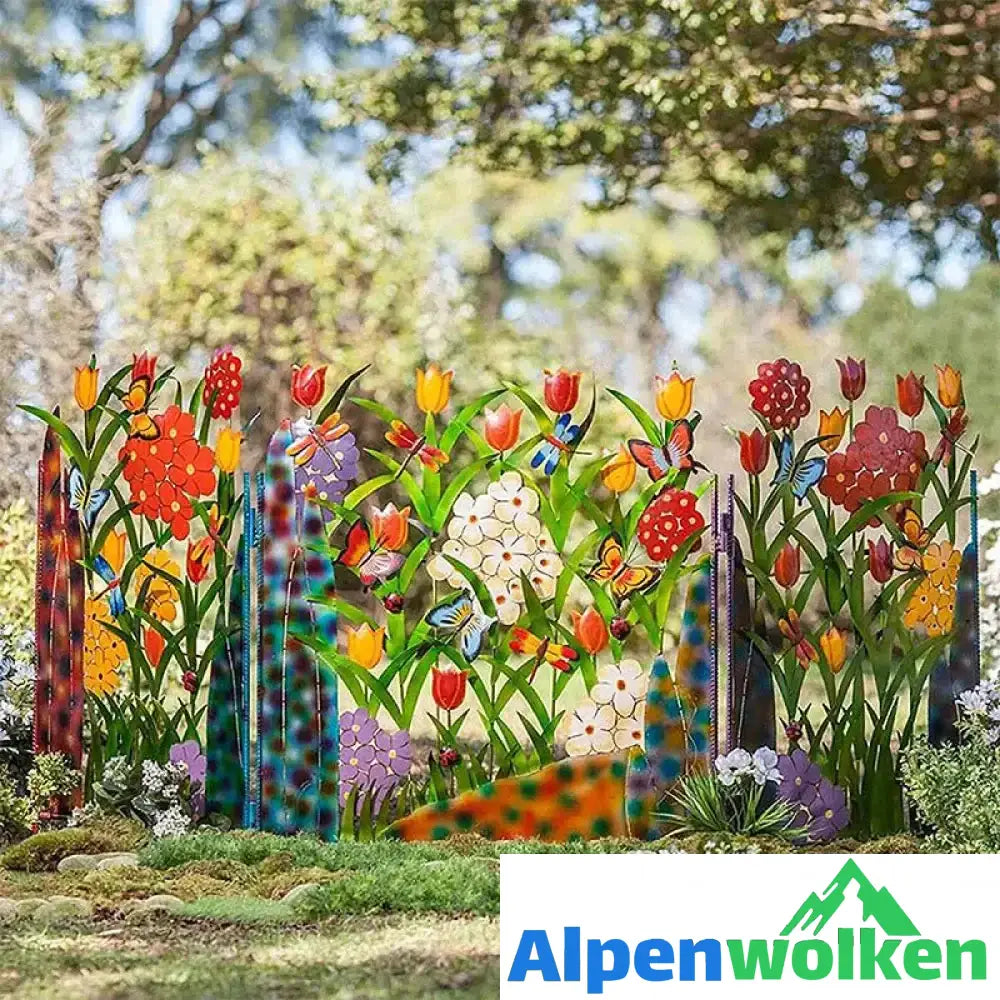 Alpenwolken - Kreative Blumen-Zaundekoration