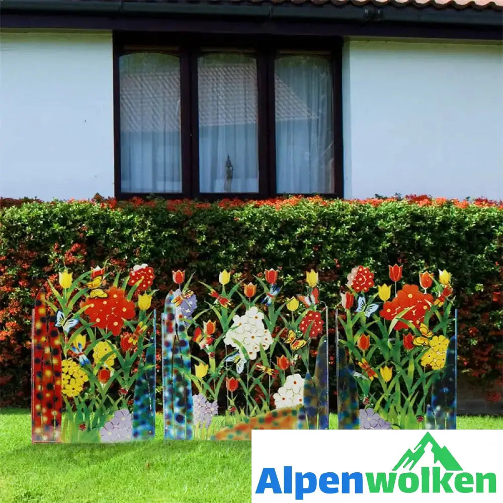 Alpenwolken - Kreative Blumen-Zaundekoration