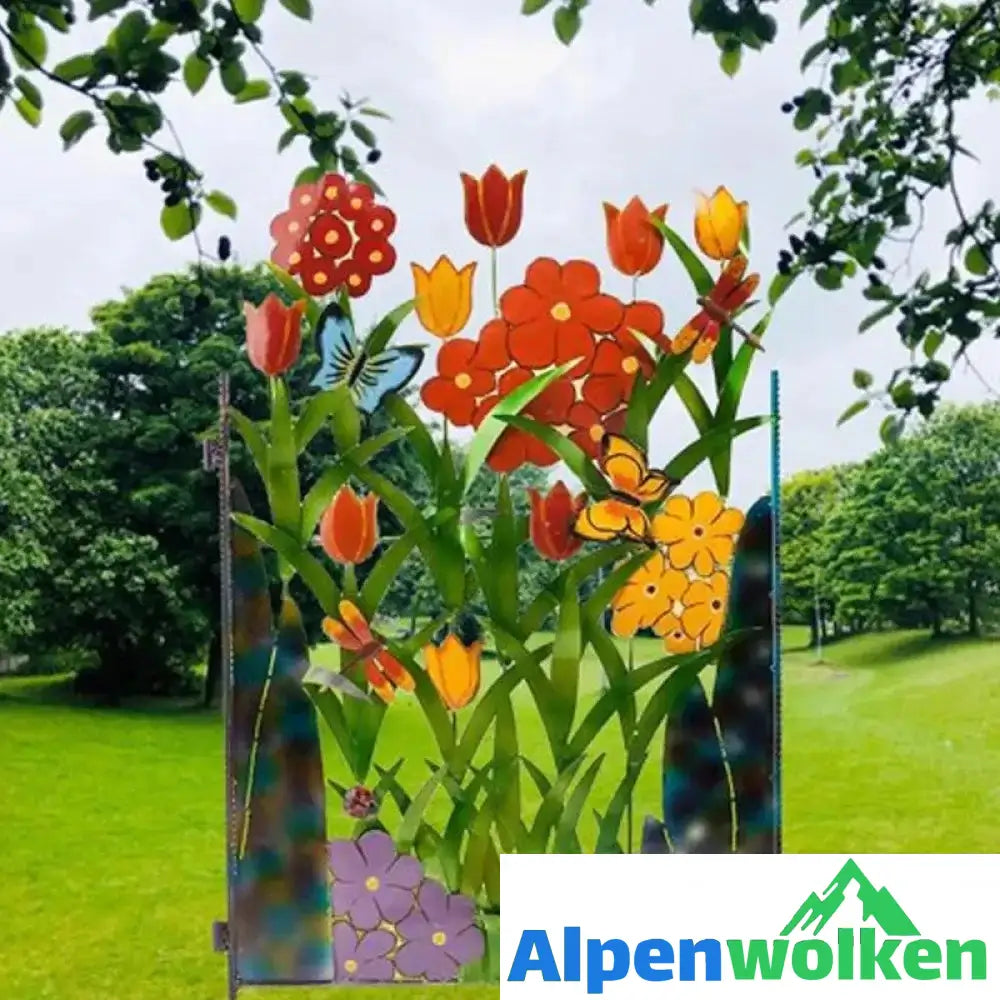 Alpenwolken - Kreative Blumen-Zaundekoration