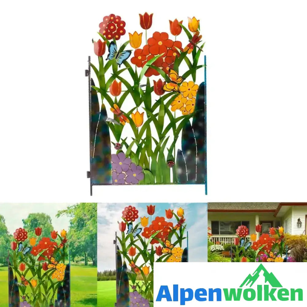 Alpenwolken - Kreative Blumen-Zaundekoration