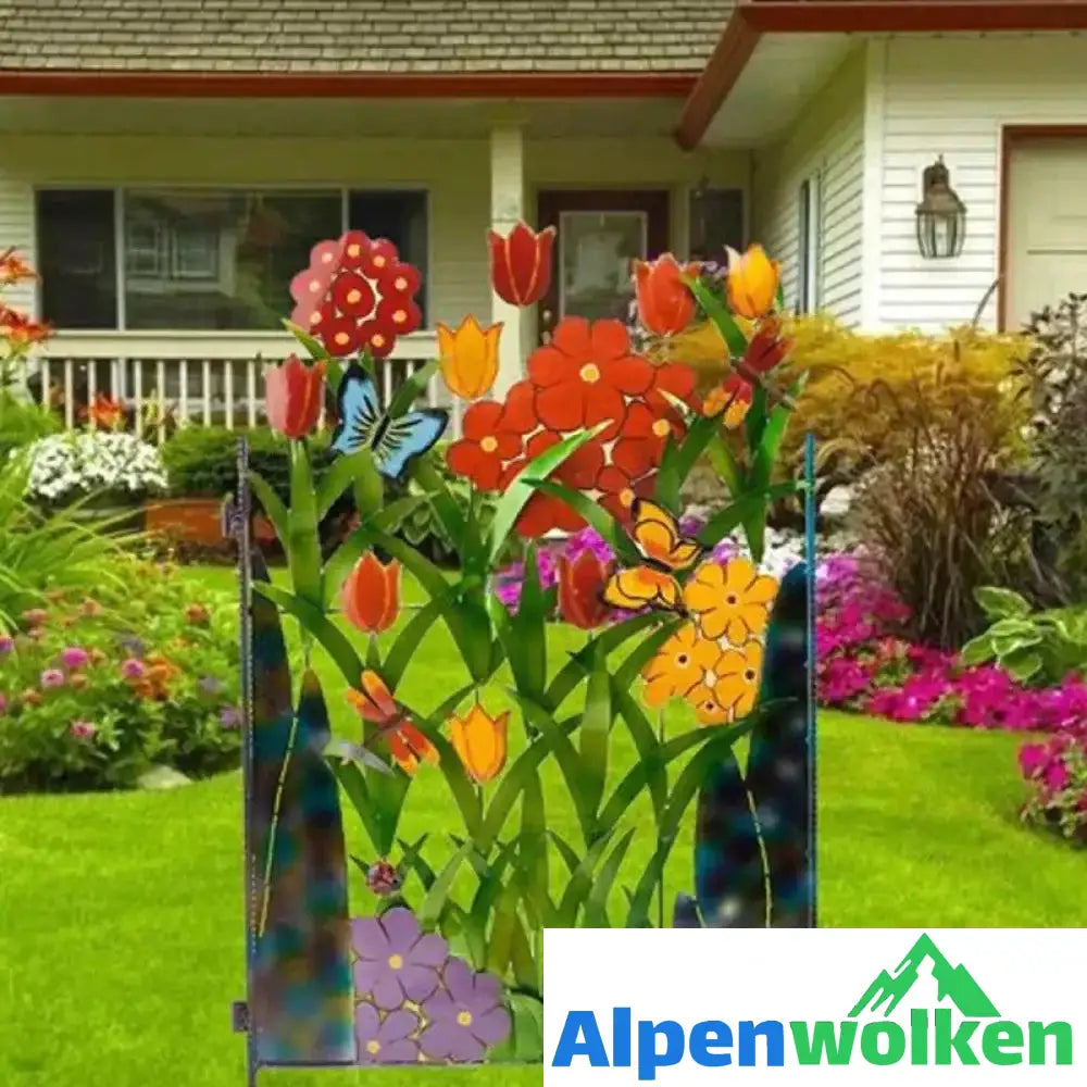 Alpenwolken - Kreative Blumen-Zaundekoration