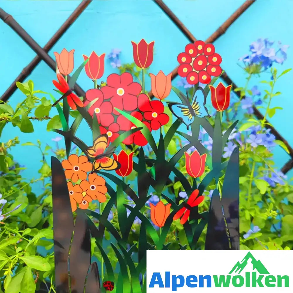 Alpenwolken - Kreative Blumen-Zaundekoration