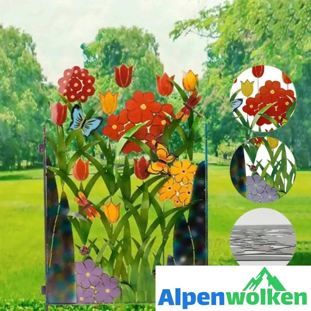 Alpenwolken - Kreative Blumen-Zaundekoration