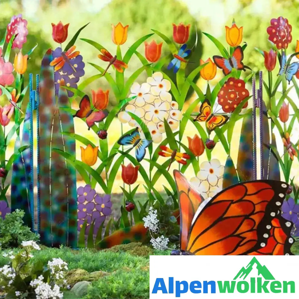 Alpenwolken - Kreative Blumen-Zaundekoration