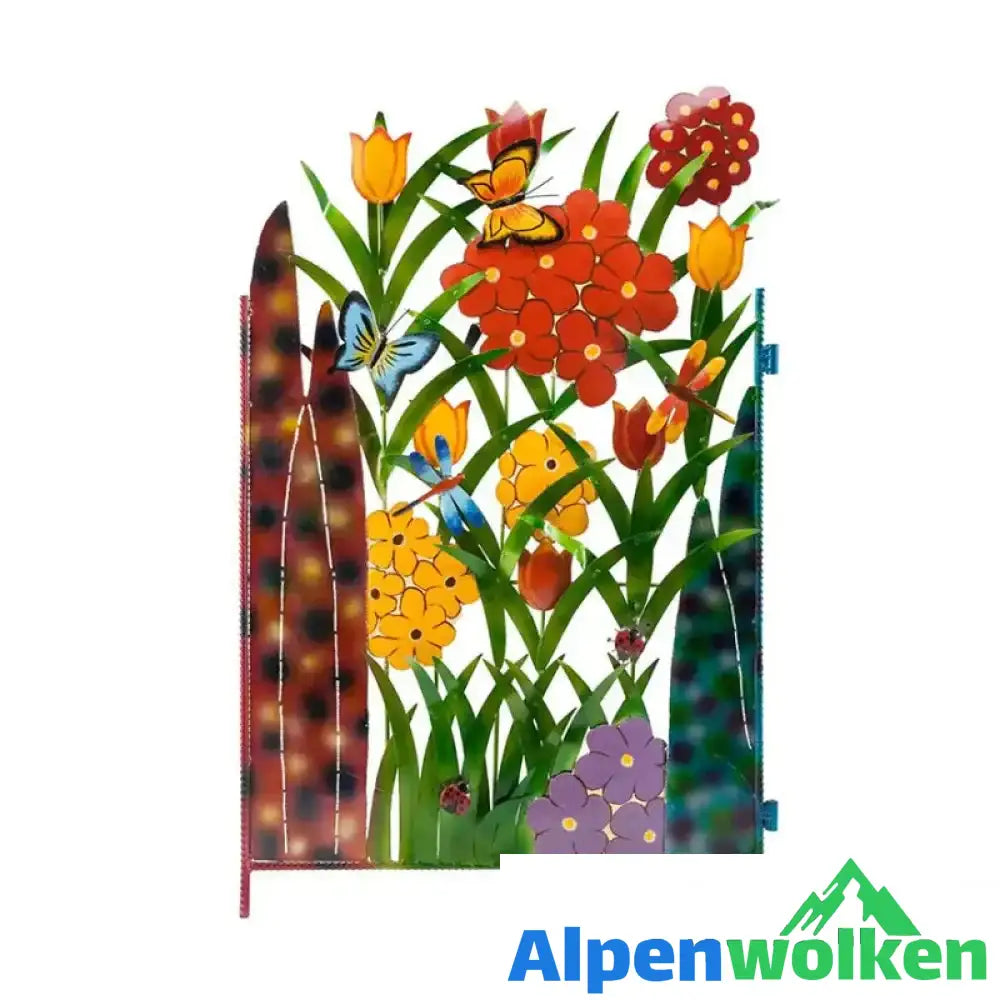 Alpenwolken - Kreative Blumen-Zaundekoration A