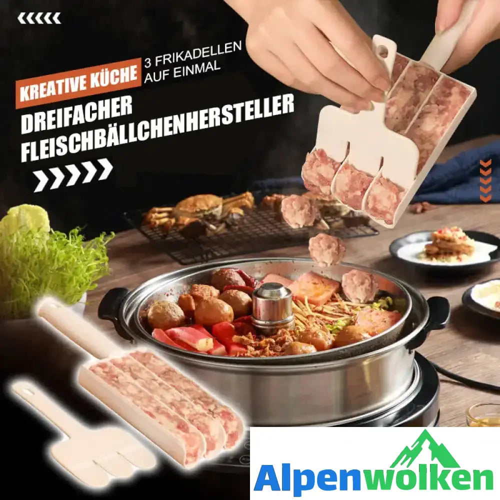 Alpenwolken - Kreative Küche Dreifach-Fleischbällchen-Hersteller