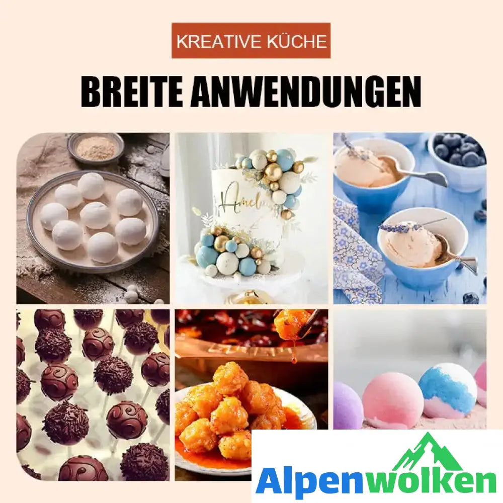 Alpenwolken - Kreative Küche Dreifach-Fleischbällchen-Hersteller