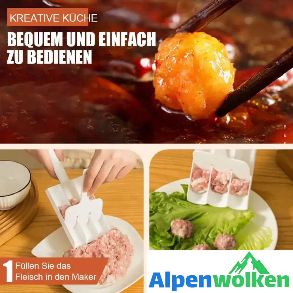 Alpenwolken - Kreative Küche Dreifach-Fleischbällchen-Hersteller