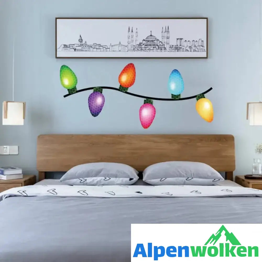 Alpenwolken - Kreative Lustige Weihnachtsaufkleber