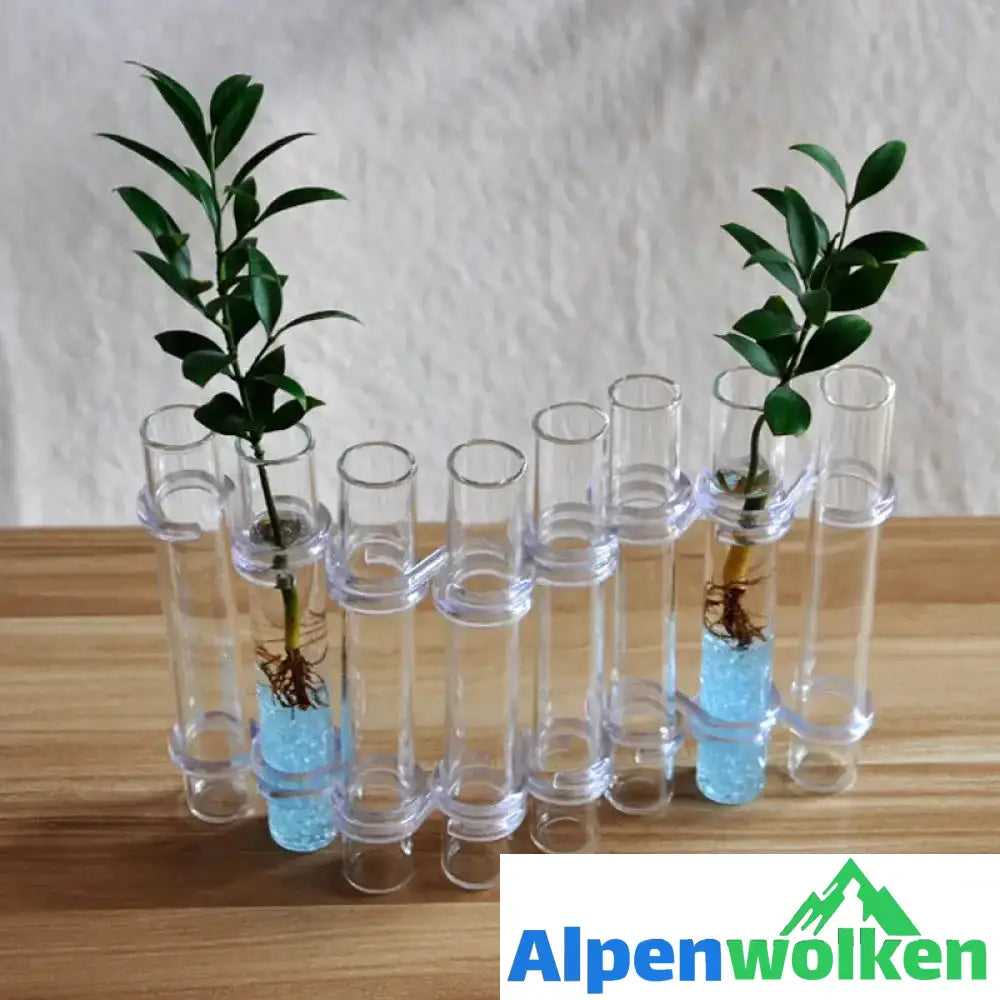 Alpenwolken - Kreative Reagenzglasvase aus Glas